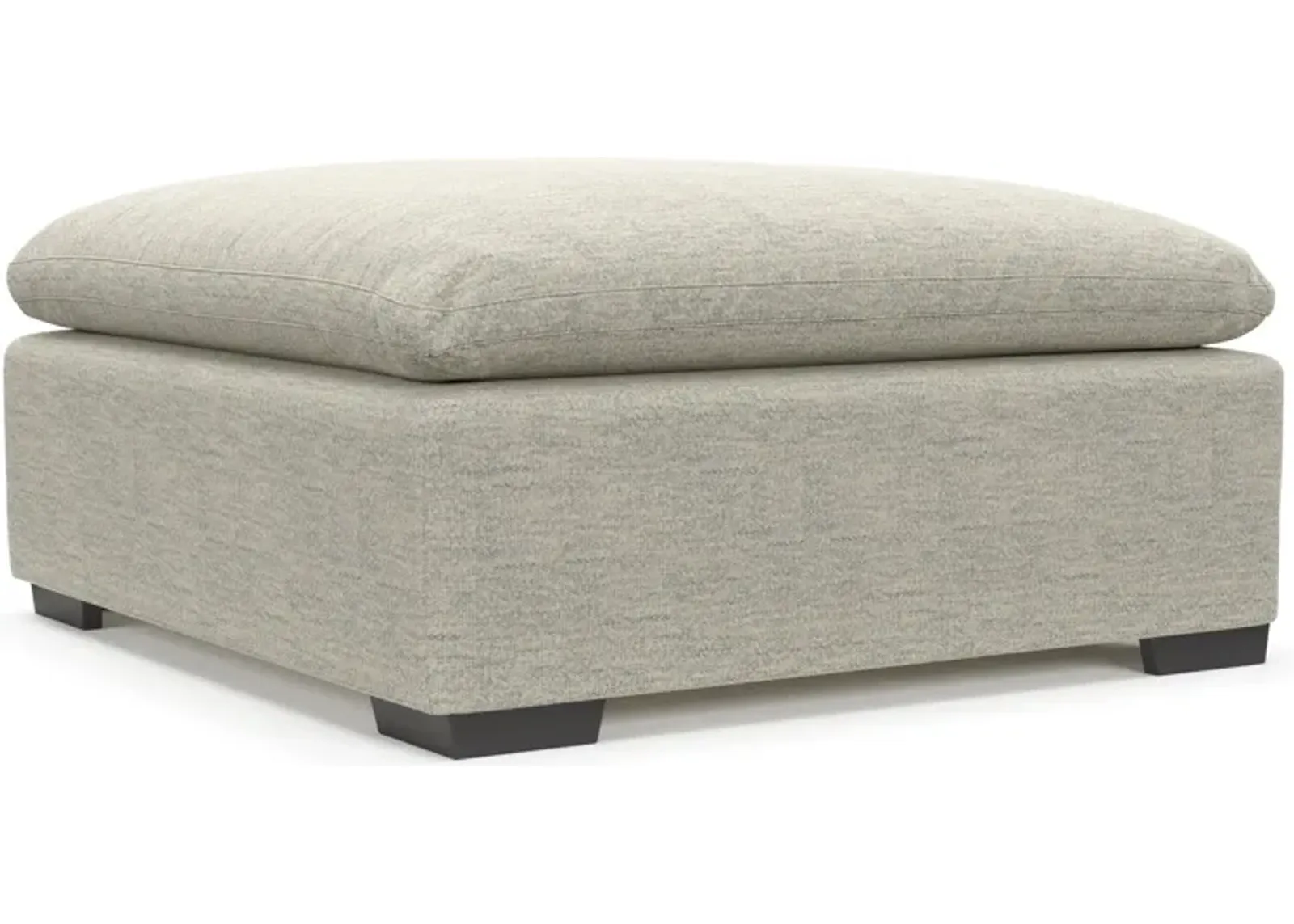 Plush Core Comfort Ottoman - Merino Chalk