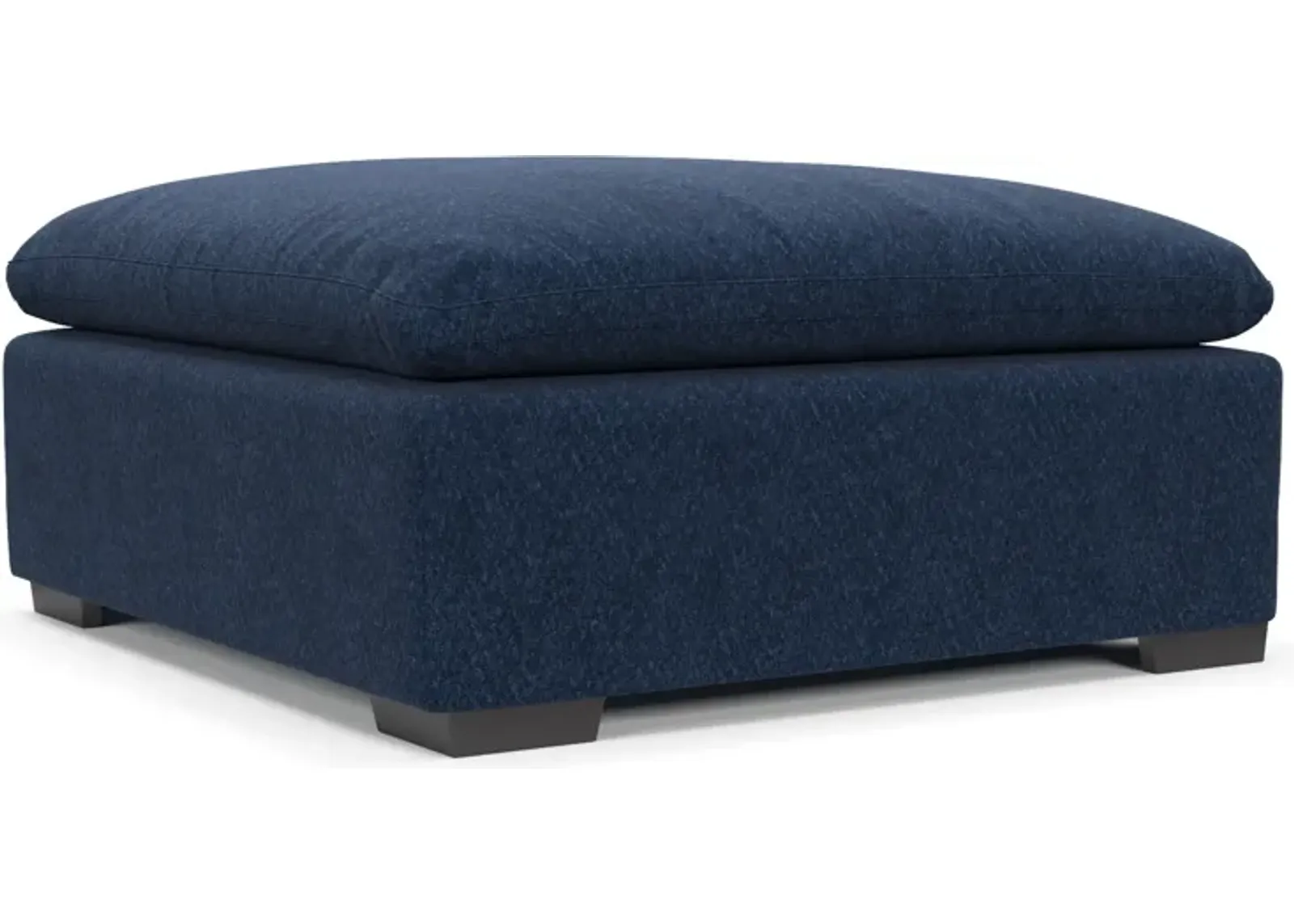 Plush Core Comfort Ottoman - Oslo Navy