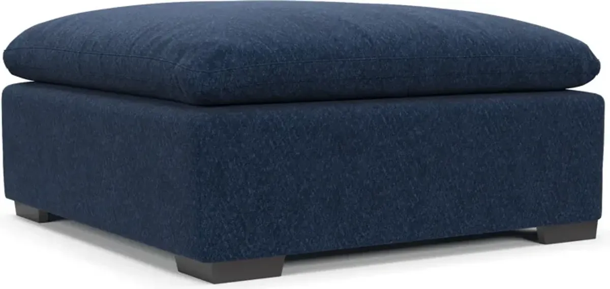 Plush Core Comfort Ottoman - Oslo Navy