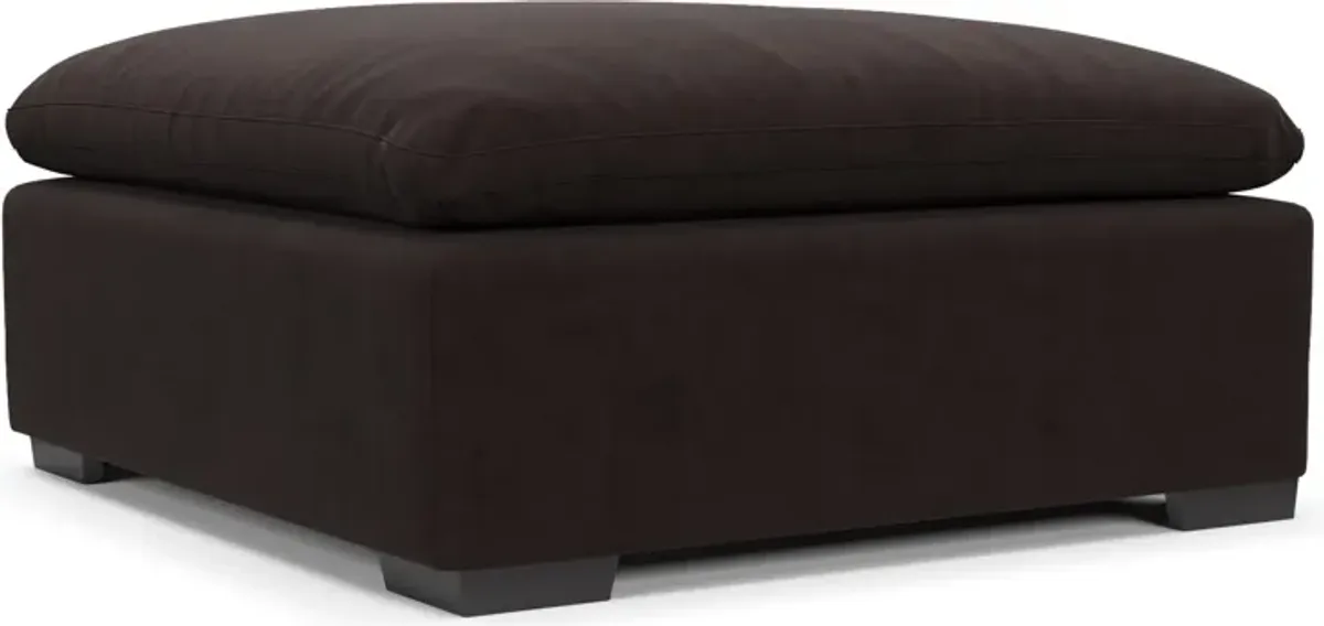 Plush Core Comfort Ottoman - Merrimac Dark Brown