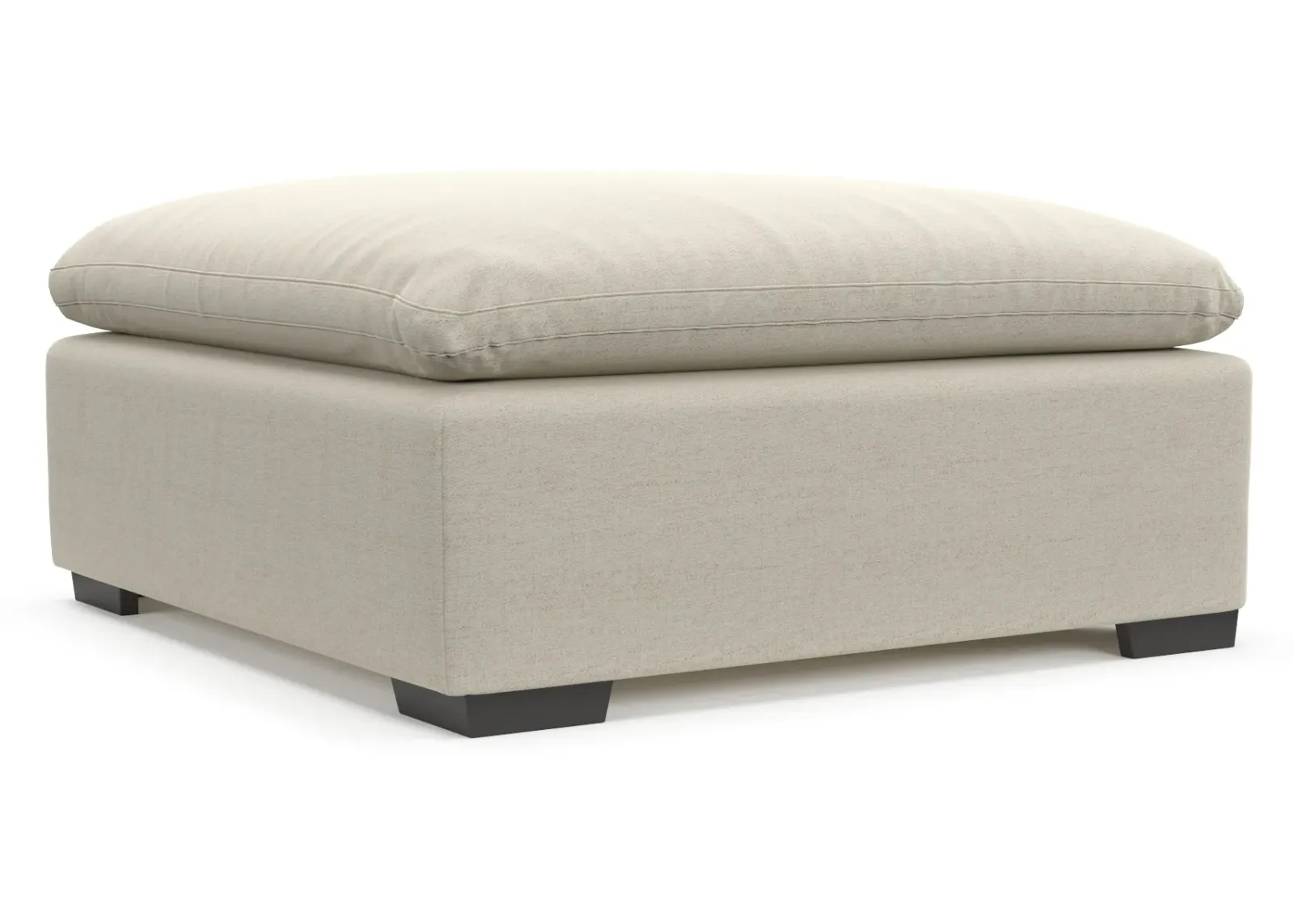 Plush Core Comfort Ottoman - Curious Pearl