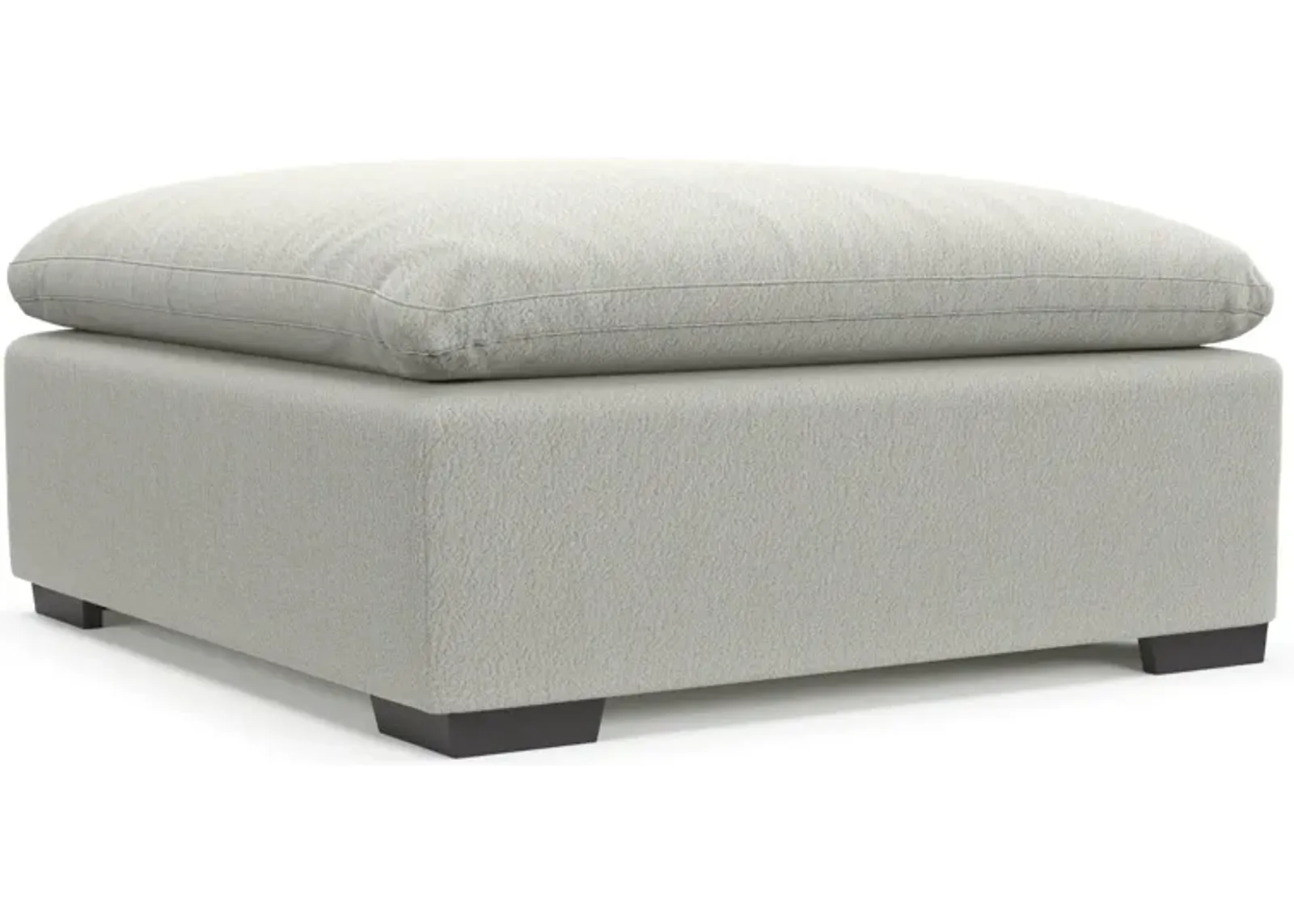 Plush Core Comfort Ottoman - Oslo Snow