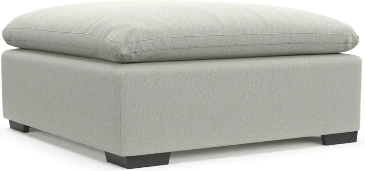 Plush Core Comfort Ottoman - Oslo Snow