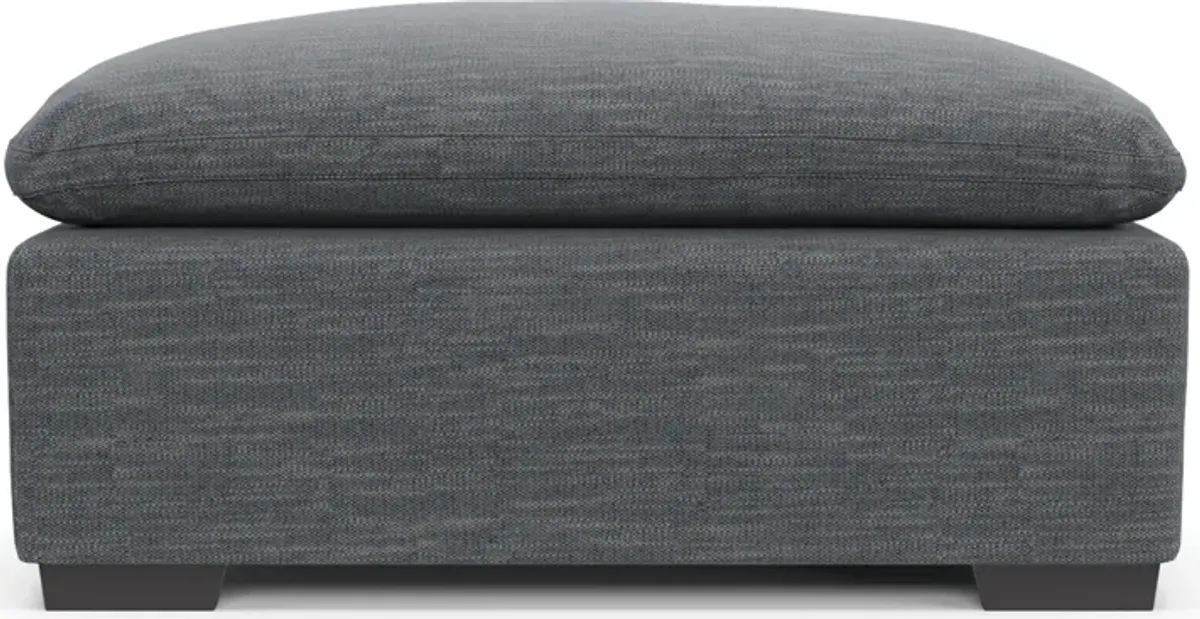 Plush Core Comfort Ottoman - Dudley Indigo