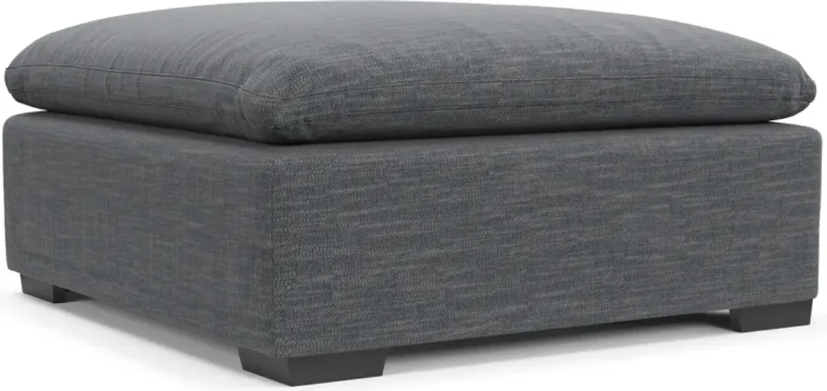 Plush Core Comfort Ottoman - Dudley Indigo