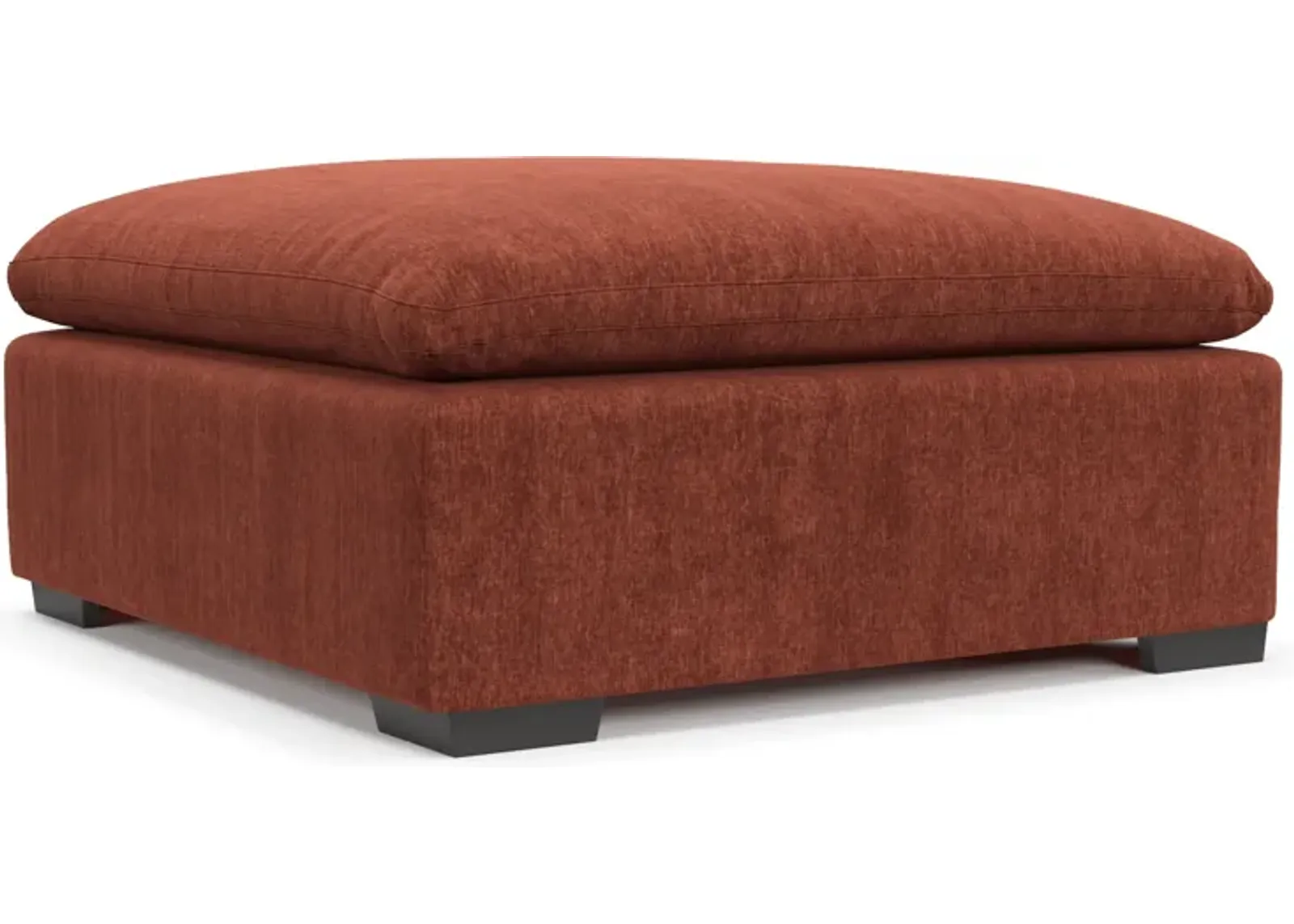 Plush Core Comfort Ottoman - Contessa Paprika