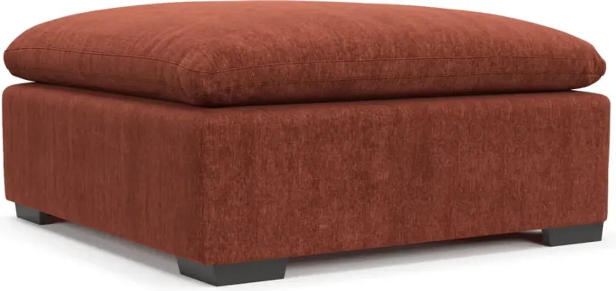 Plush Core Comfort Ottoman - Contessa Paprika