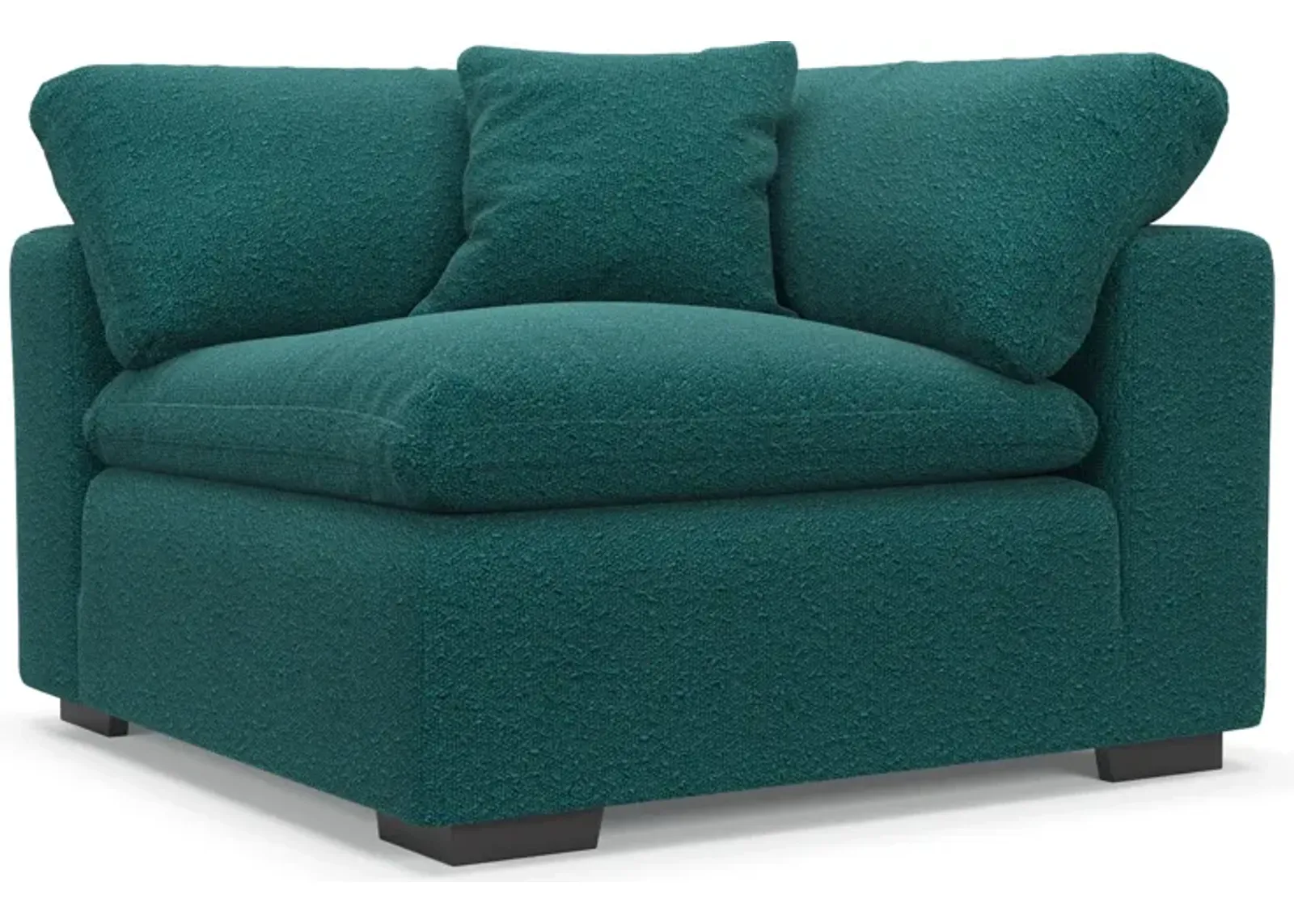 Plush Core Comfort Corner Chair - Bloke Peacock