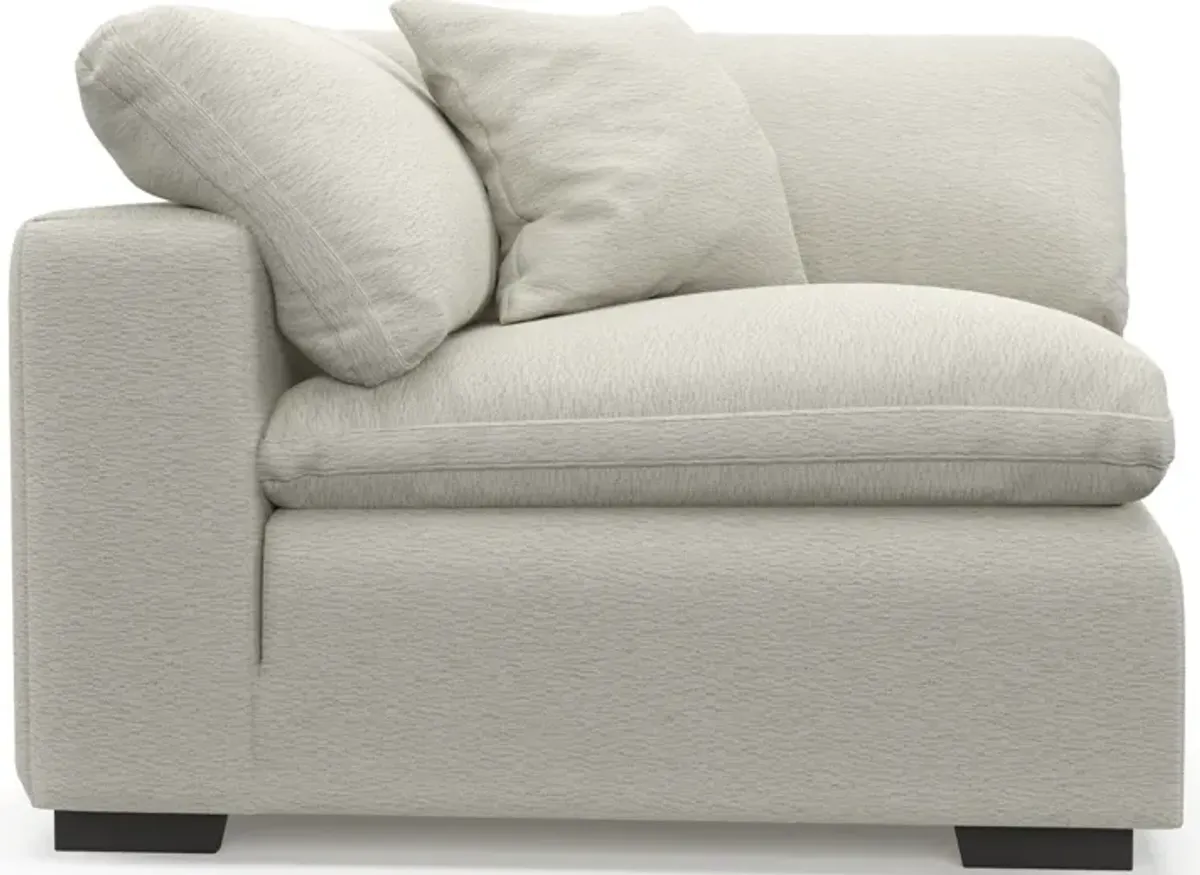 Plush Core Comfort Corner Chair - Living Large White