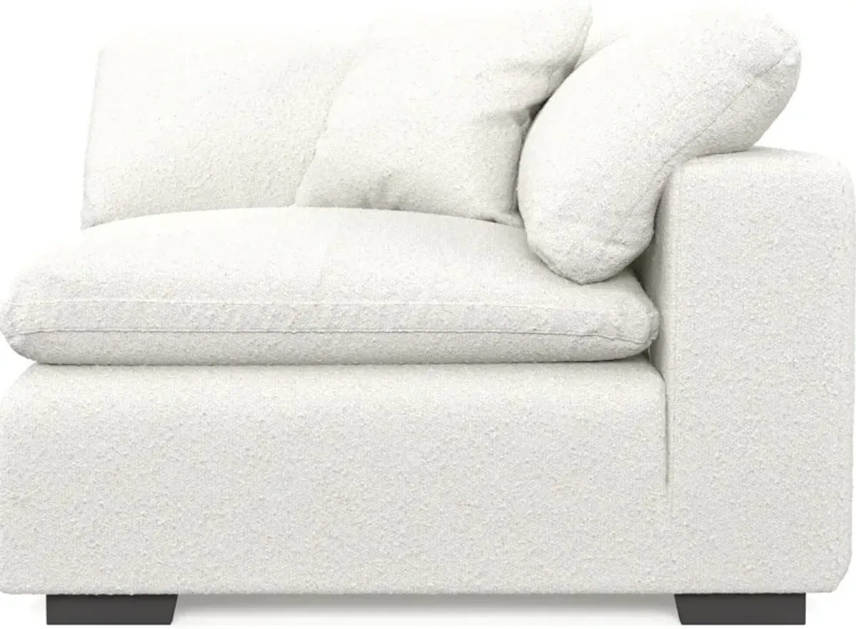 Plush Core Comfort Corner Chair - Bloke Snow