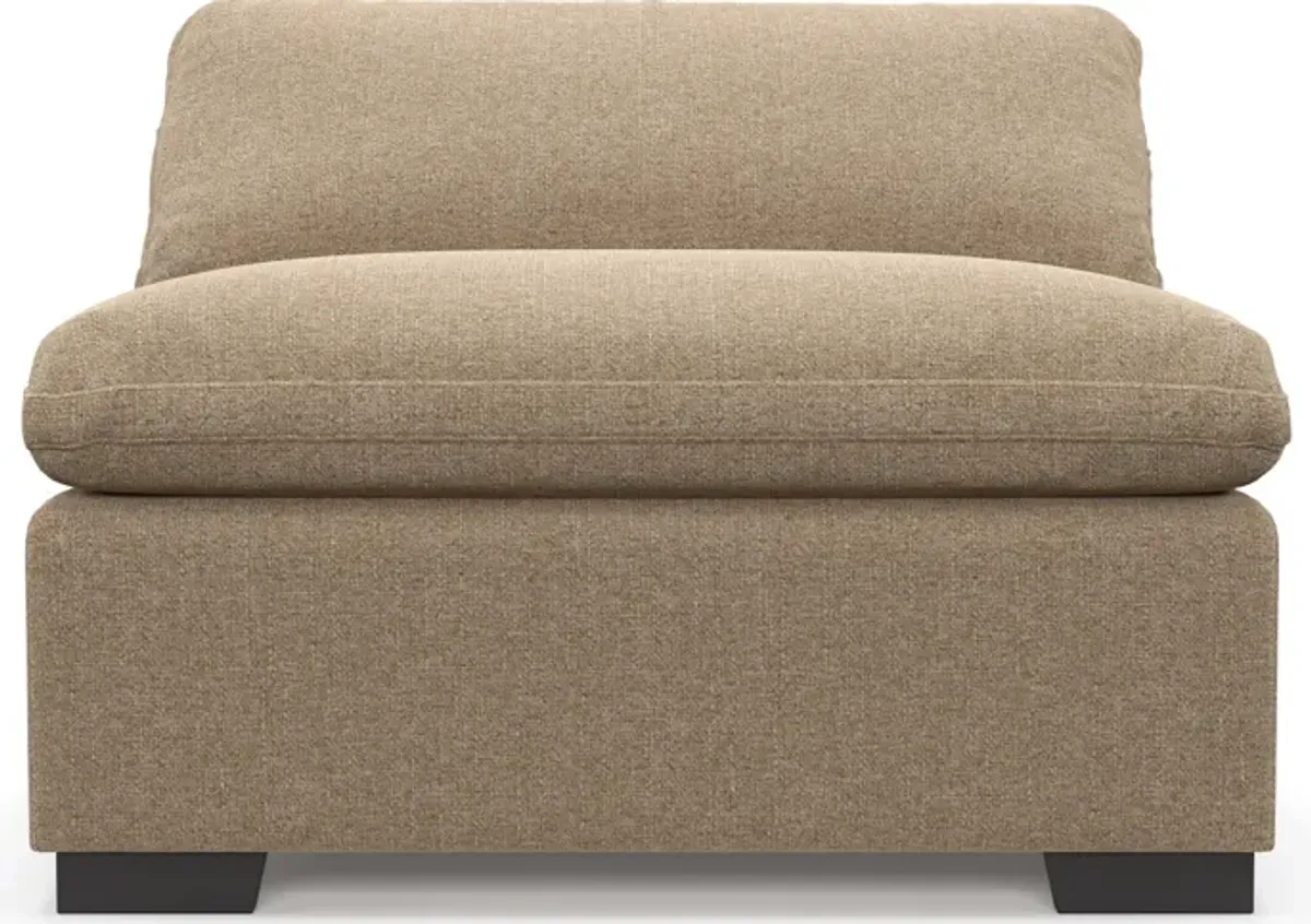 Plush Core Comfort Eco Performance Fabric Armless Chair - Liv Wicker