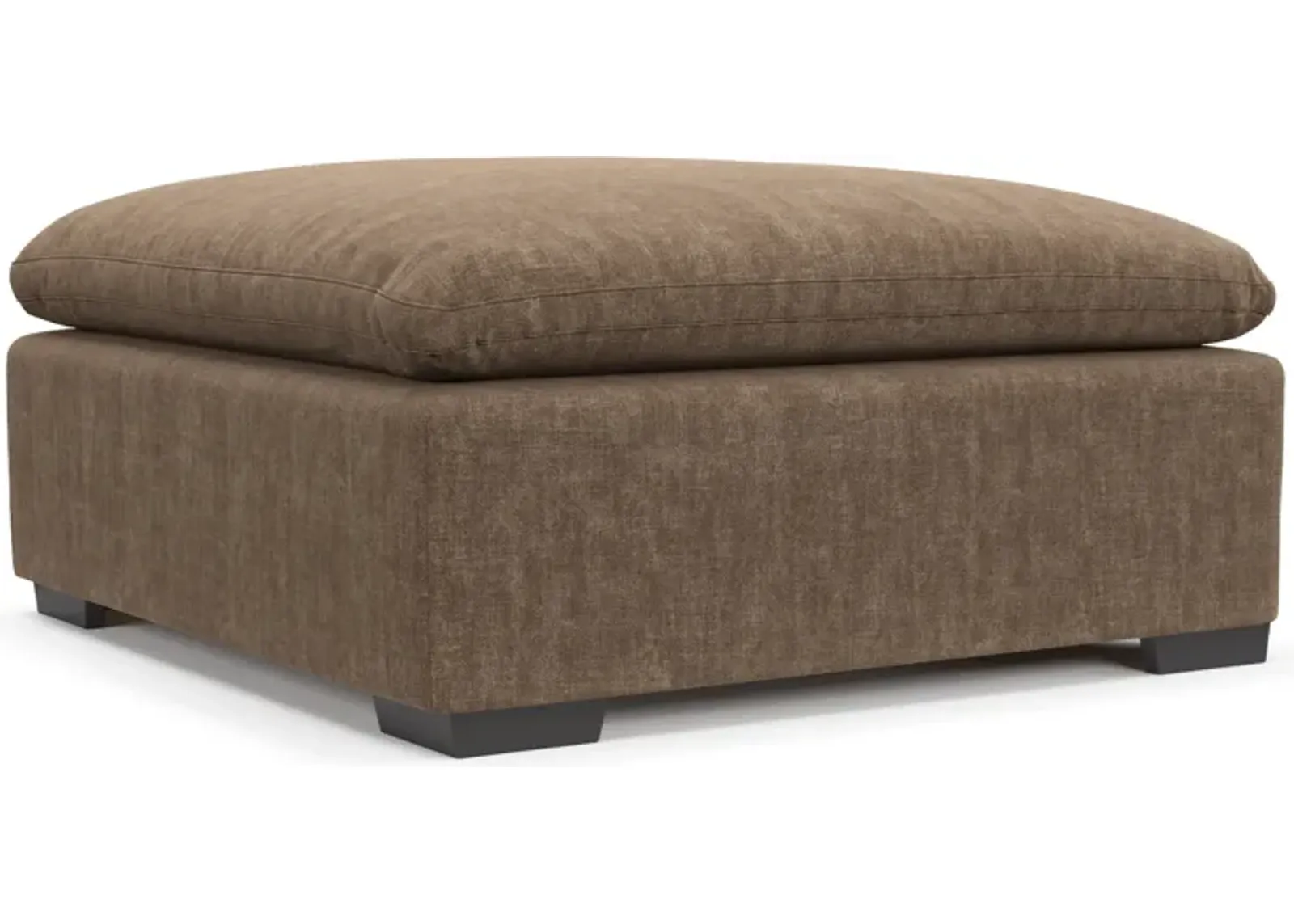 Plush Core Comfort Eco Performance Fabric Ottoman - Argo Java