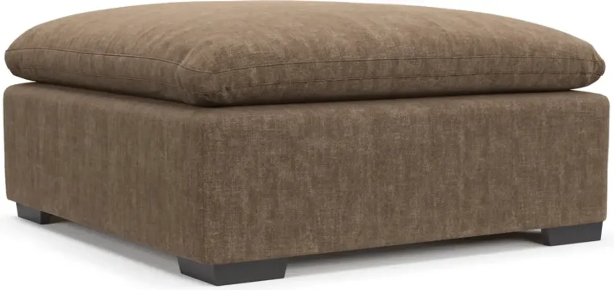 Plush Core Comfort Eco Performance Fabric Ottoman - Argo Java