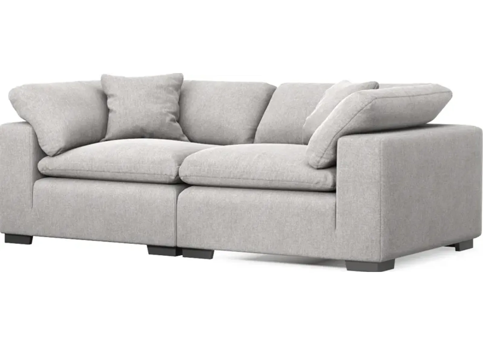 Plush Core Comfort 2-Piece Sofa - Burmese Granite