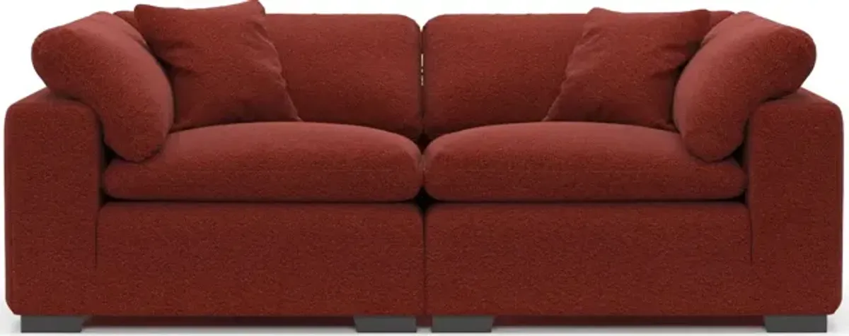 Plush Core Comfort 2-Piece Sofa - Bloke Brick