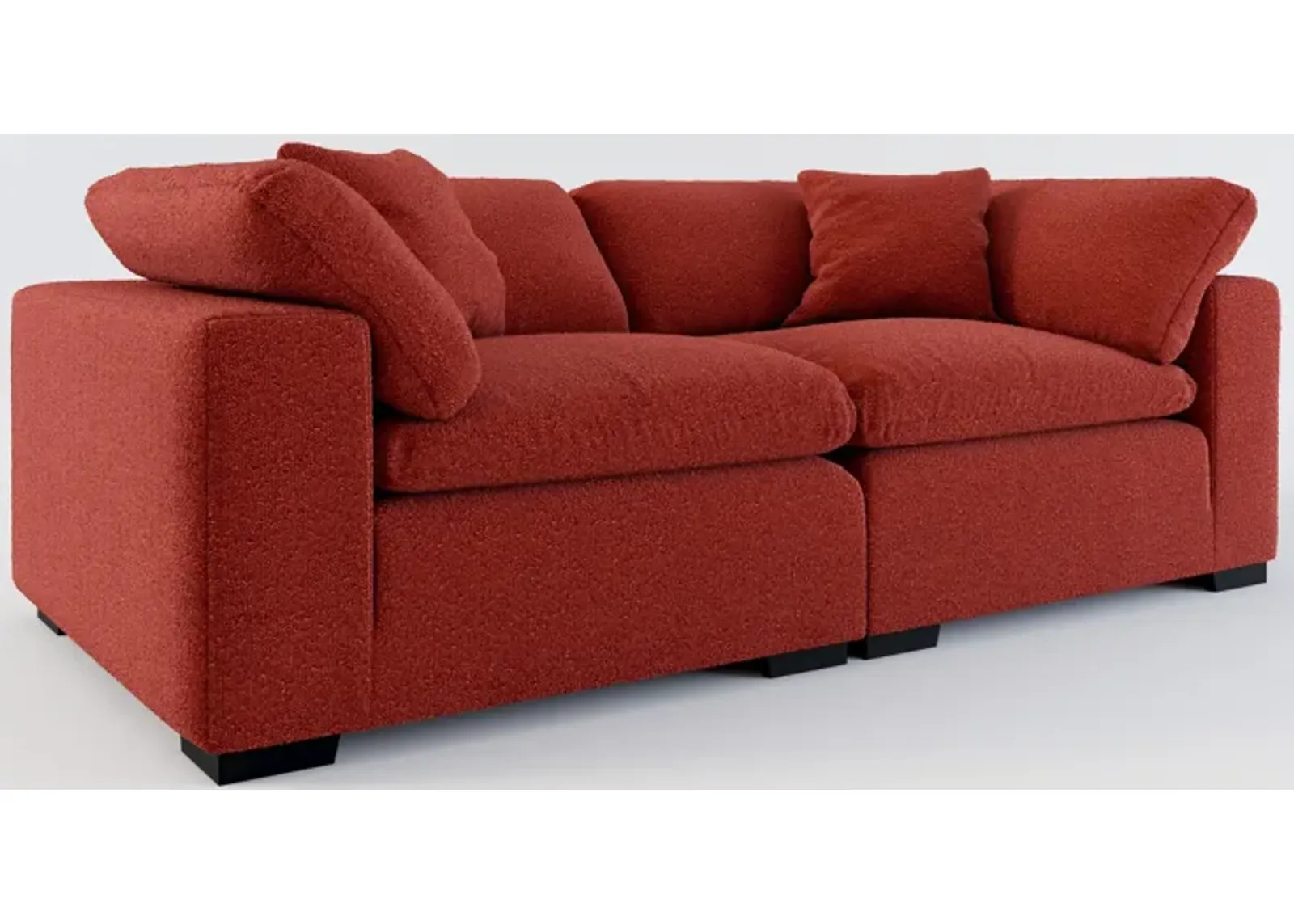 Plush Core Comfort 2-Piece Sofa - Bloke Brick