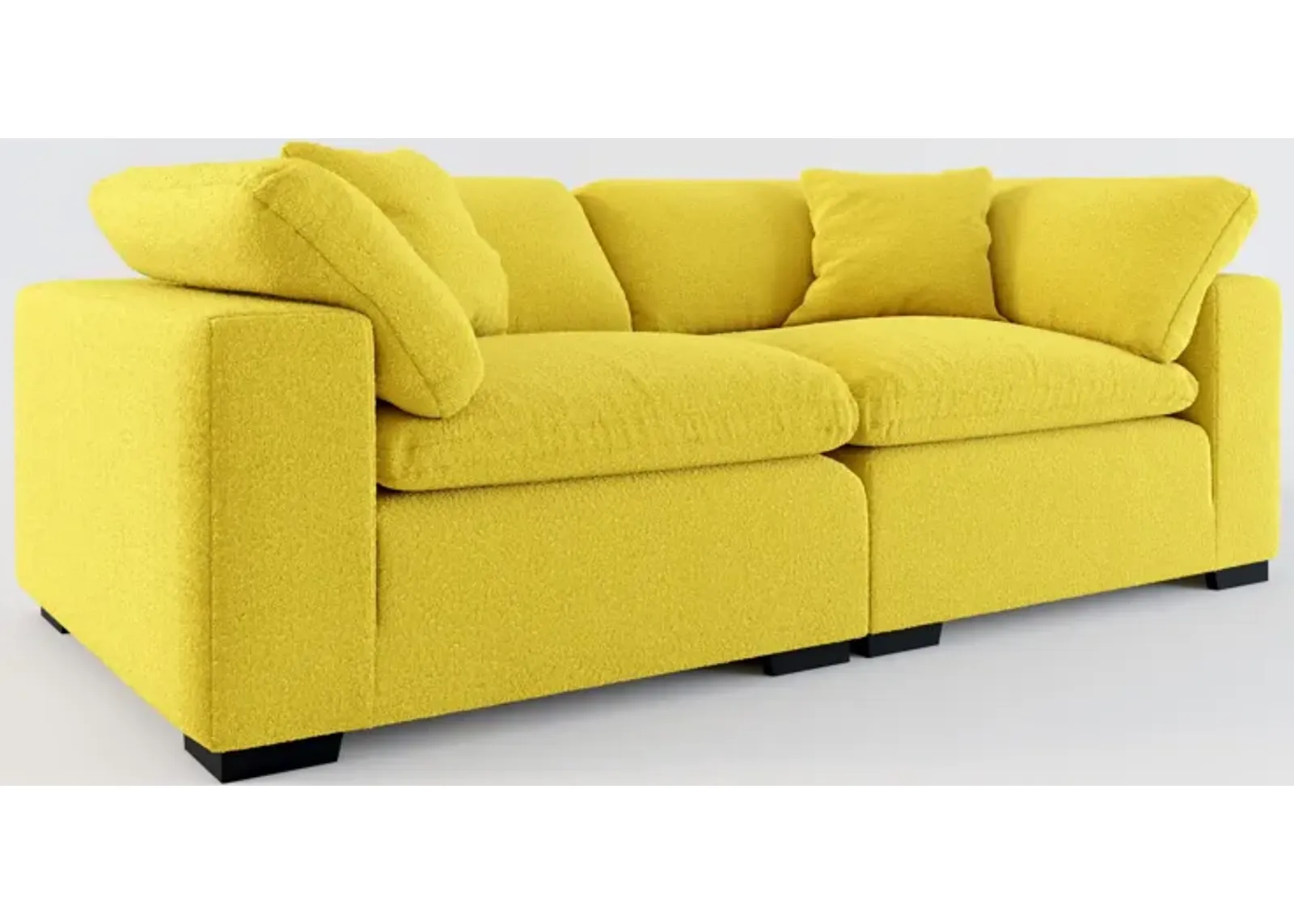 Plush Core Comfort 2-Piece Sofa - Bloke Goldenrod