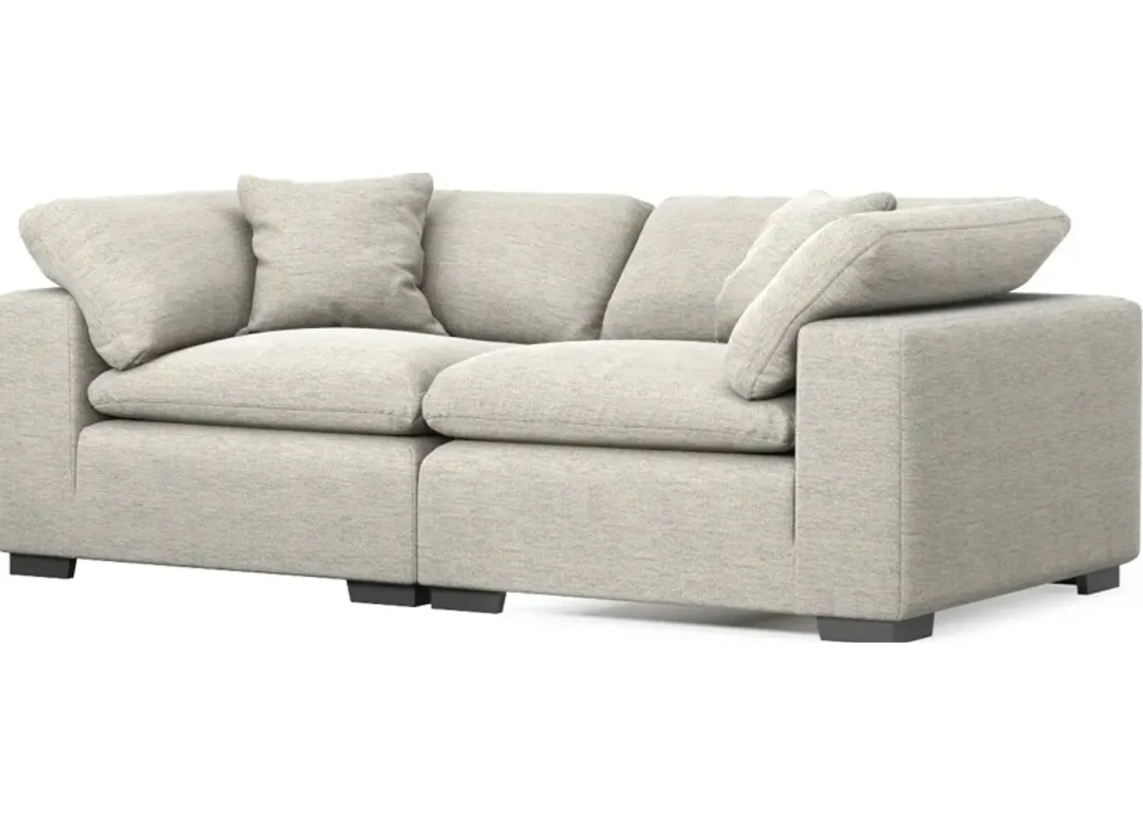 Plush Core Comfort 2-Piece Sofa - Merino Chalk