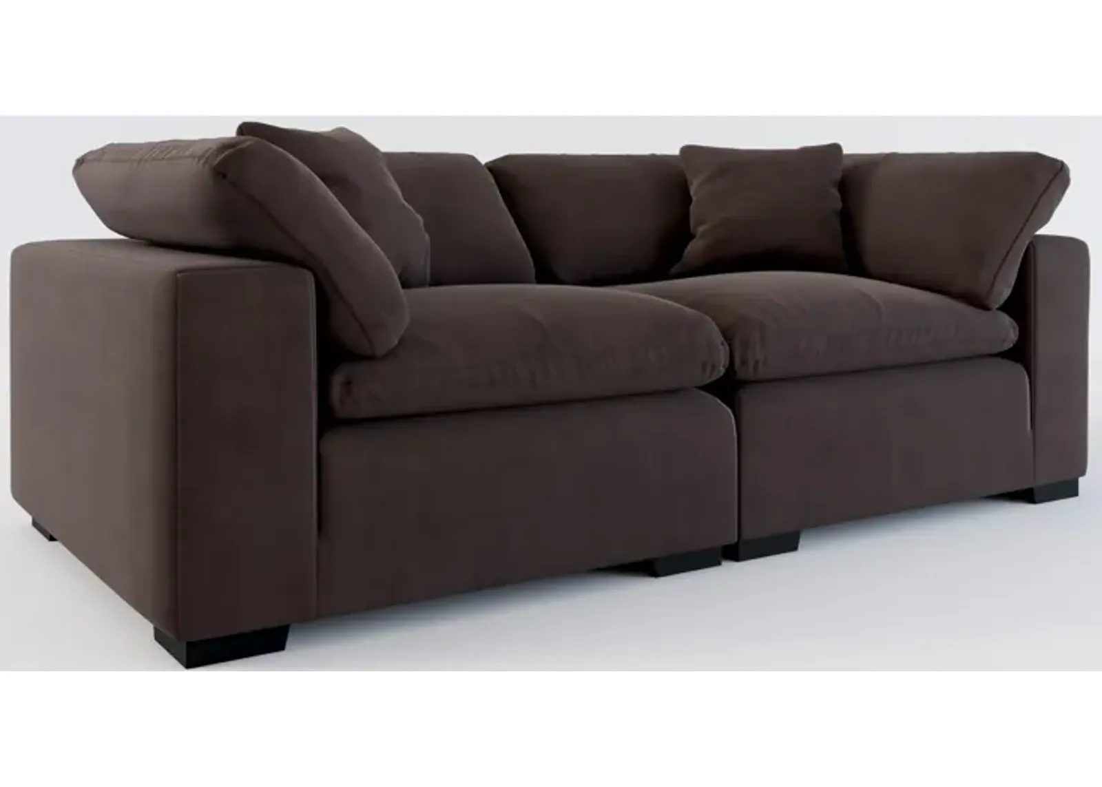 Plush Core Comfort 2-Piece Sofa - Merrimac Dark Brown