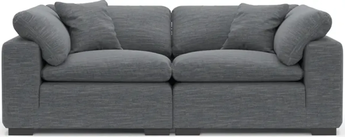 Plush Core Comfort 2-Piece Sofa - Dudley Indigo