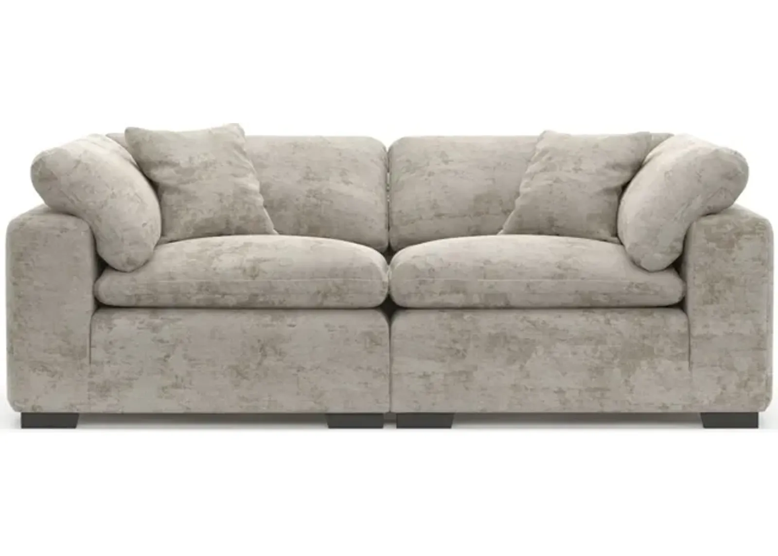 Plush Core Comfort 2-Piece Sofa - Hearth Cement