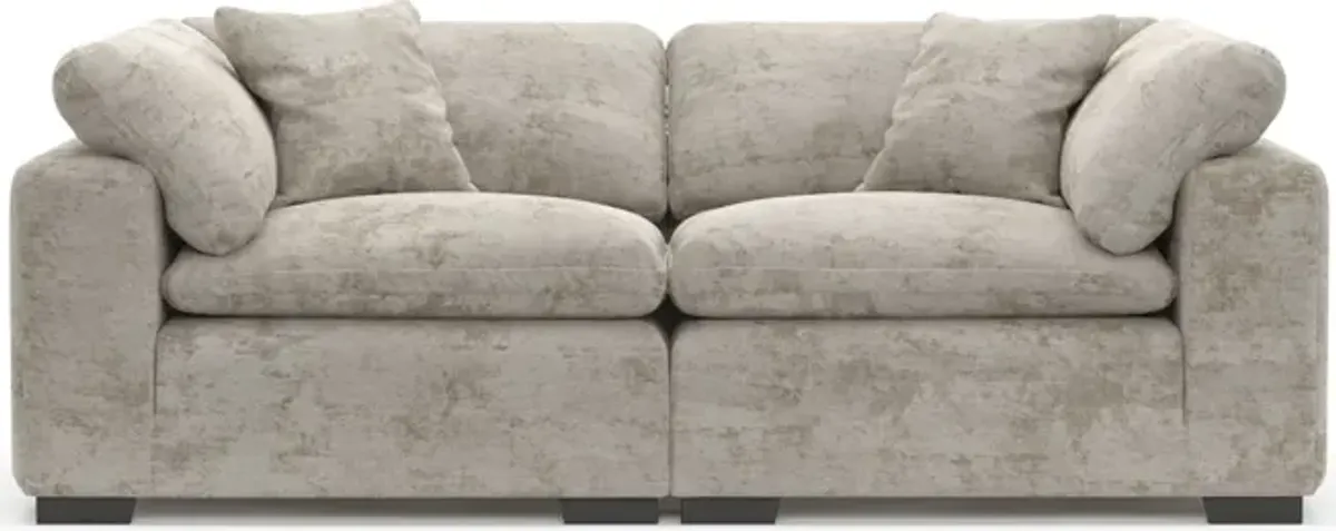 Plush Core Comfort 2-Piece Sofa - Hearth Cement