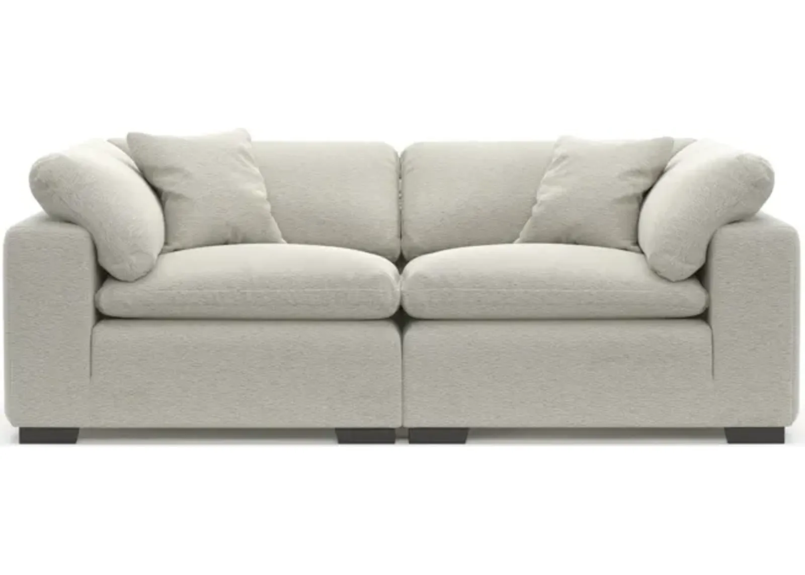 Plush Core Comfort 2-Piece Sofa - Everton Grey