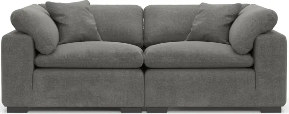 Plush Core Comfort 2-Piece Sofa - Living Large Charcoal