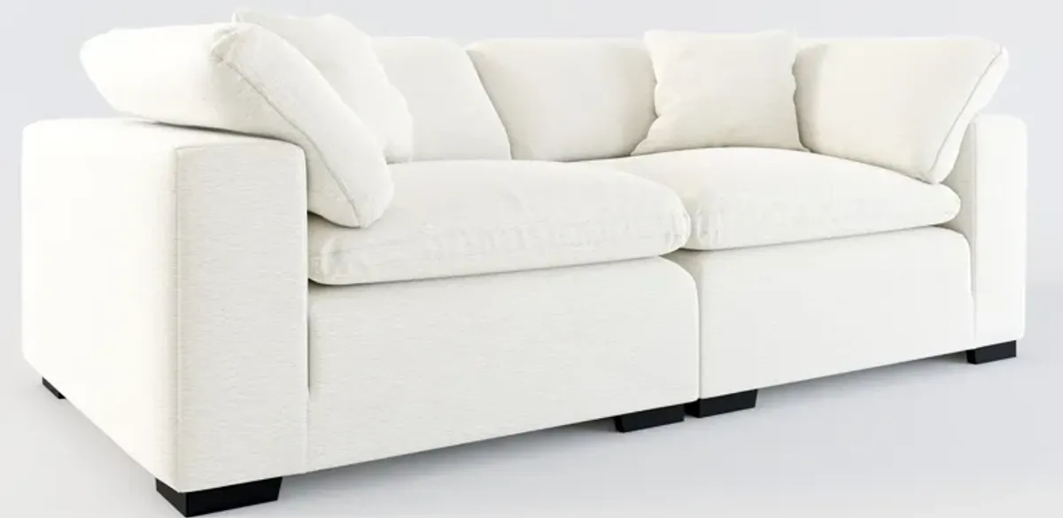 Plush Core Comfort 2-Piece Sofa - Living Large White