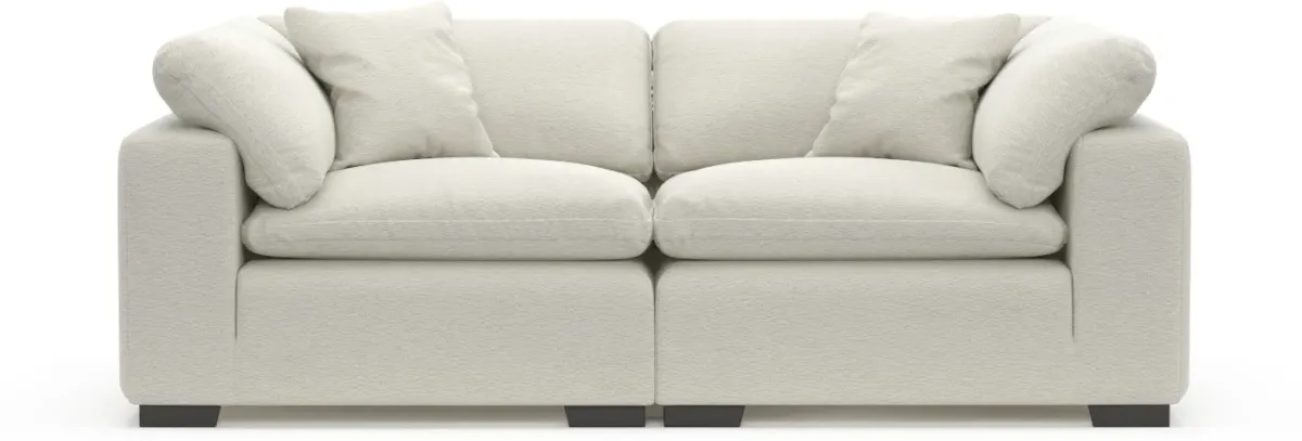 Plush Core Comfort 2-Piece Sofa - Living Large White