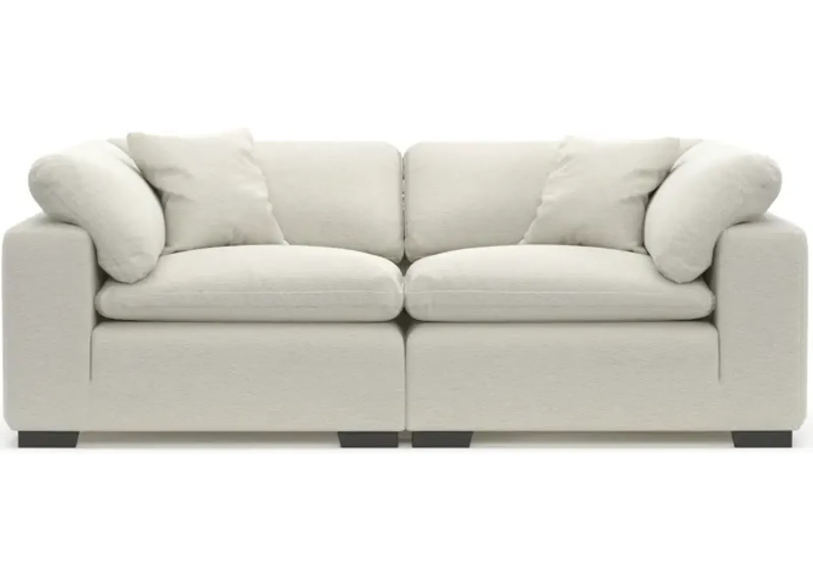 Plush Core Comfort 2-Piece Sofa - Living Large White