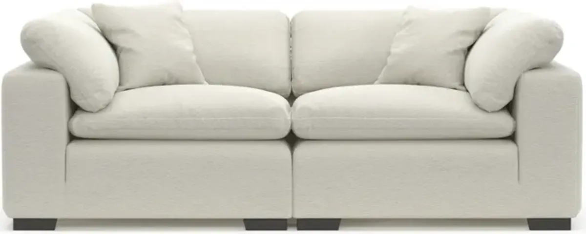 Plush Core Comfort 2-Piece Sofa - Living Large White