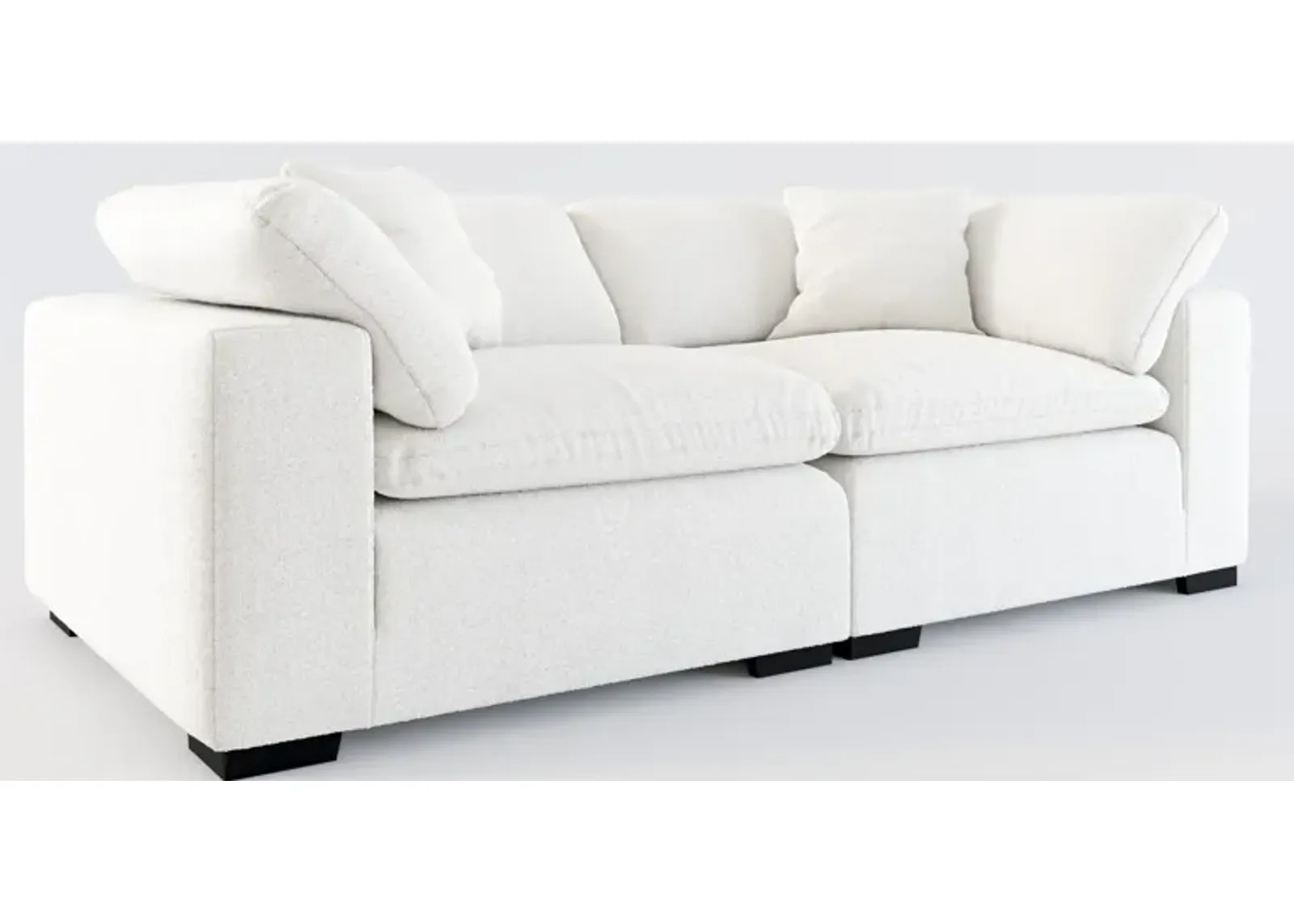 Plush Core Comfort 2-Piece Sofa - Bloke Snow