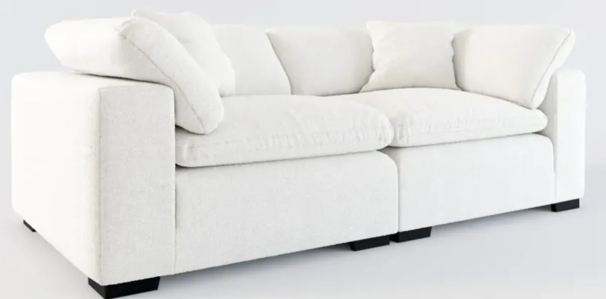 Plush Core Comfort 2-Piece Sofa - Bloke Snow