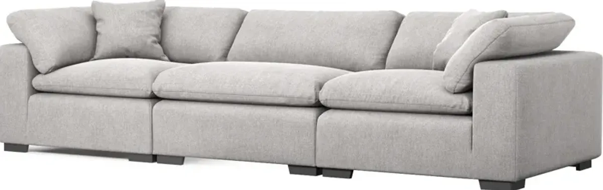 Plush Core Comfort 3-Piece Sofa - Burmese Granite