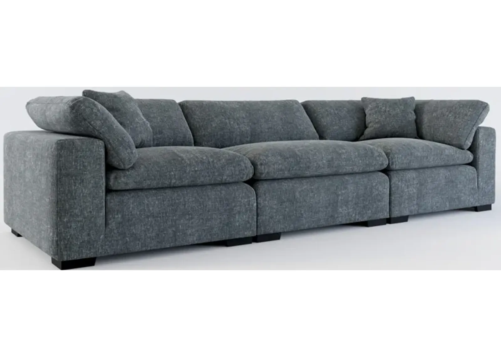 Plush Core Comfort 3-Piece Sofa  - Contessa Shadow