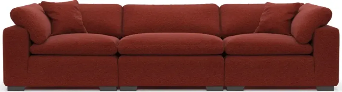 Plush Core Comfort 3-Piece Sofa - Bloke Brick