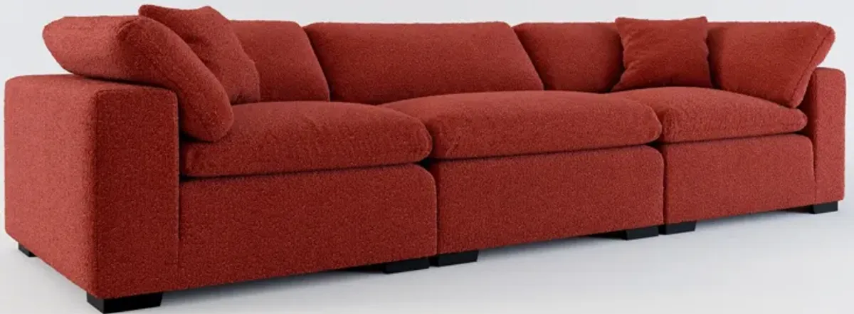 Plush Core Comfort 3-Piece Sofa - Bloke Brick