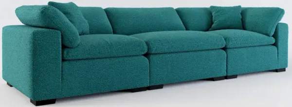 Plush Core Comfort 3-Piece Sofa - Bloke Peacock