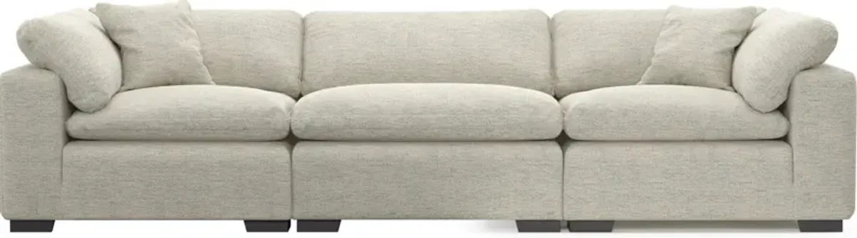 Plush Core Comfort 3-Piece Sofa - Merino Chalk