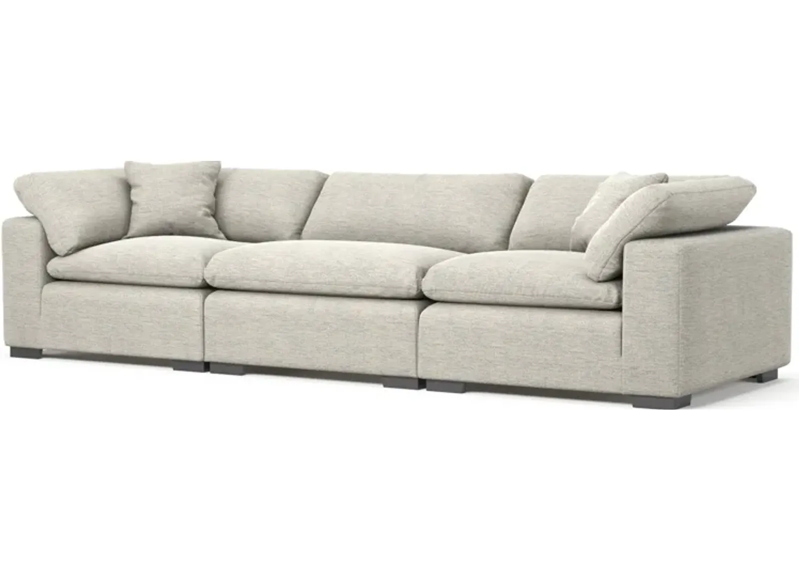 Plush Core Comfort 3-Piece Sofa - Merino Chalk