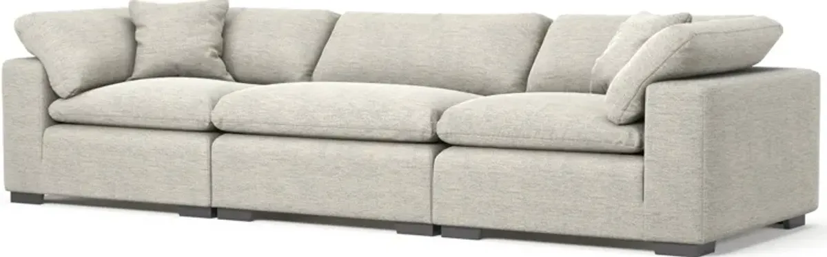 Plush Core Comfort 3-Piece Sofa - Merino Chalk