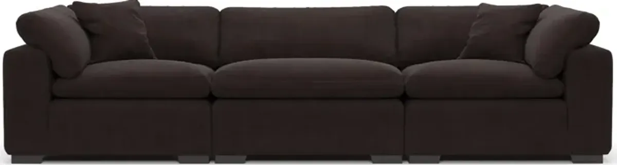 Plush Core Comfort 3-Piece Sofa - Merrimac Dark Brown