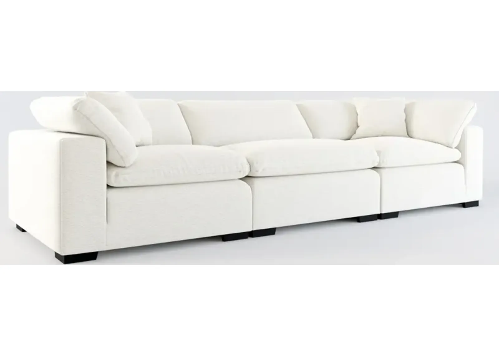 Plush Core Comfort 3-Piece Sofa - Living Large White