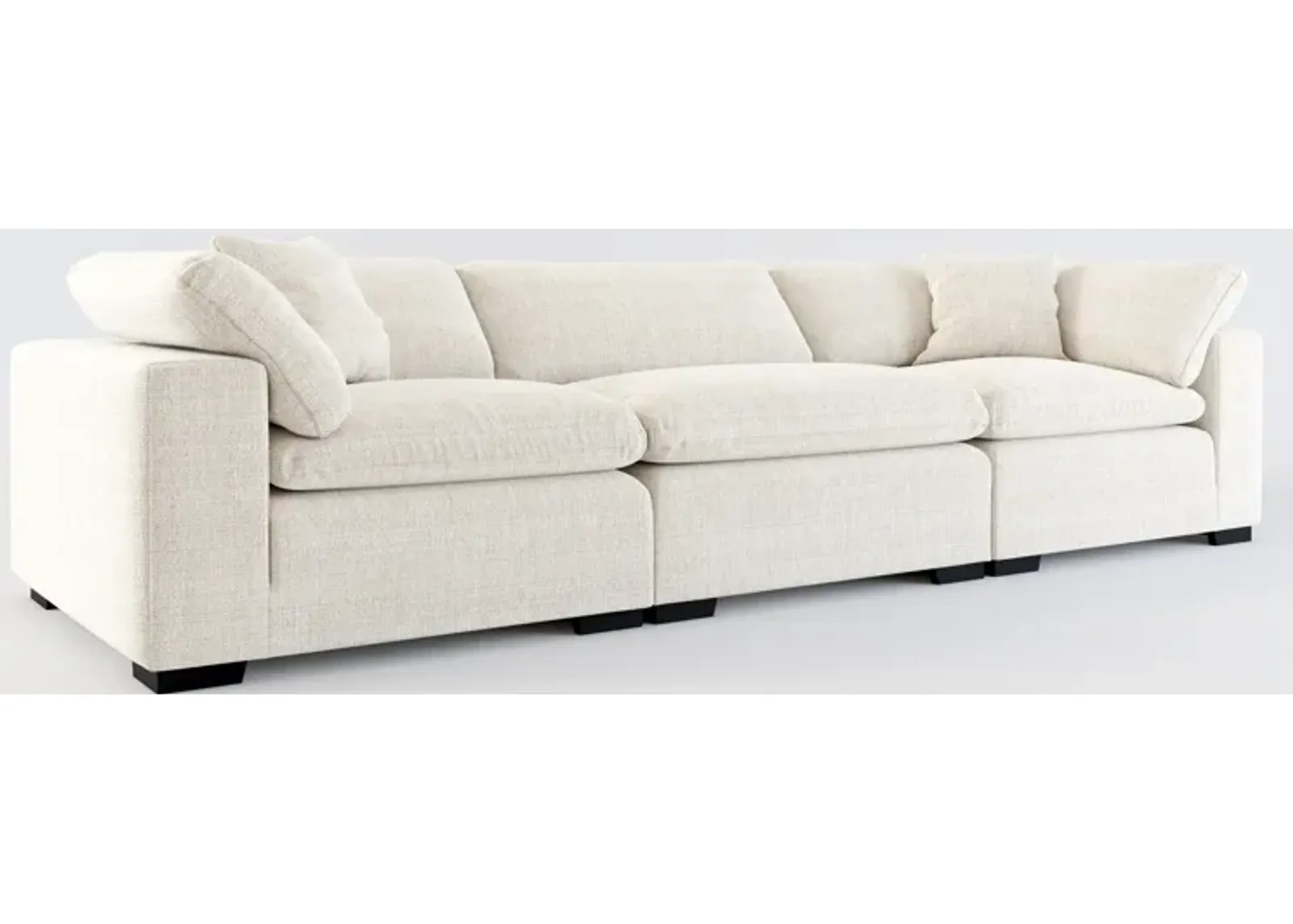 Plush Core Comfort 3-Piece Sofa - Mason Porcelain