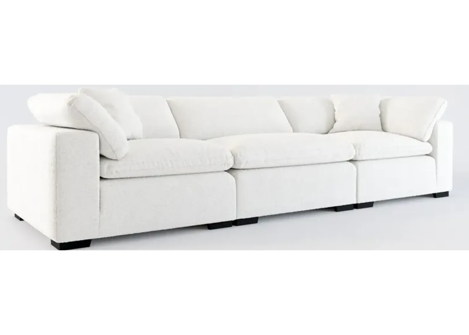 Plush Core Comfort 3-Piece Sofa - Bloke Snow