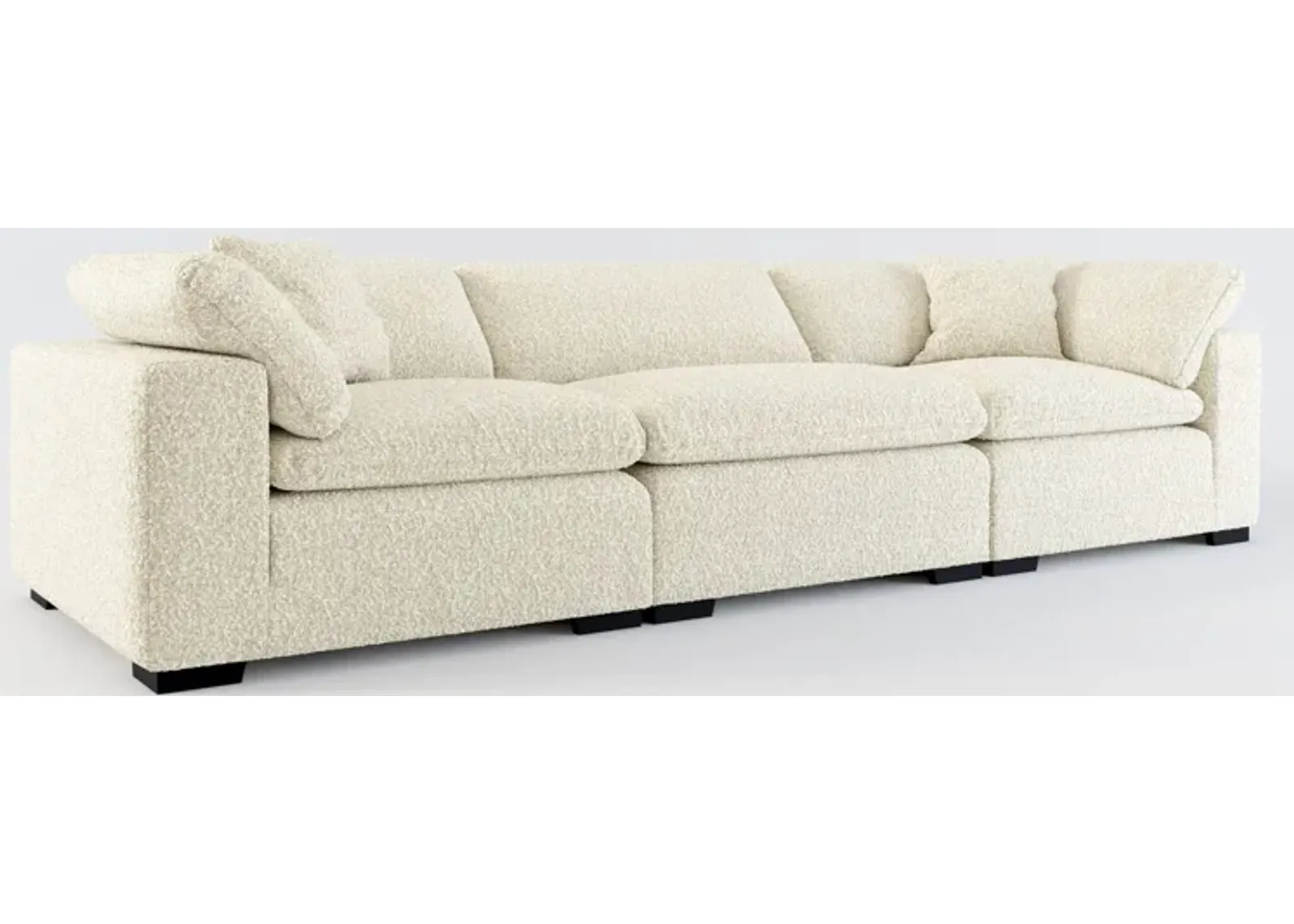 Plush Core Comfort 3-Piece Sofa - Bloke Cotton