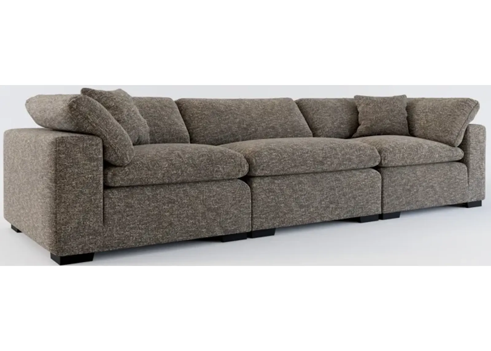 Plush Core Comfort 3-Piece Sofa - M Walnut