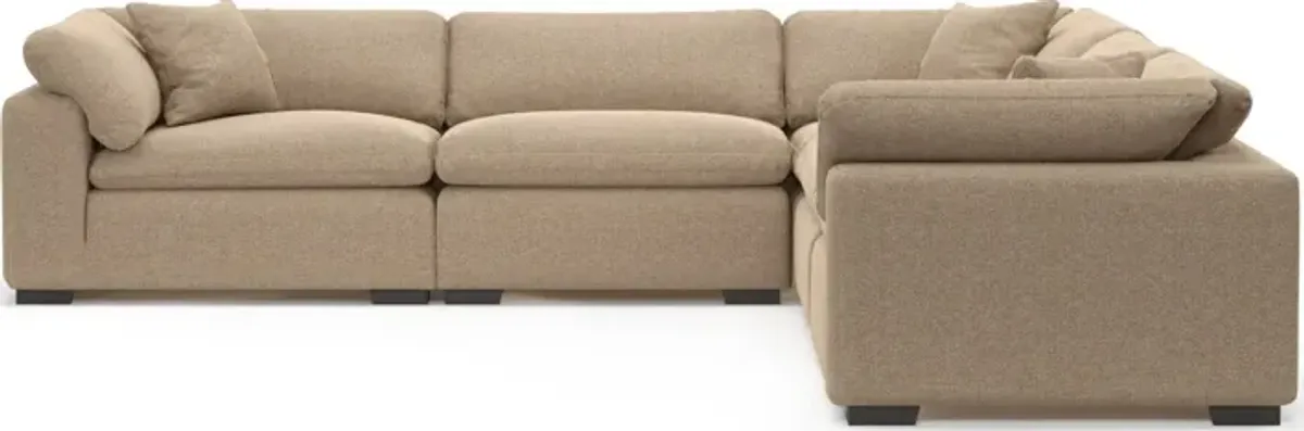 Plush Core Comfort Eco Performance Fabric 5-Piece Sectional - Liv Wicker