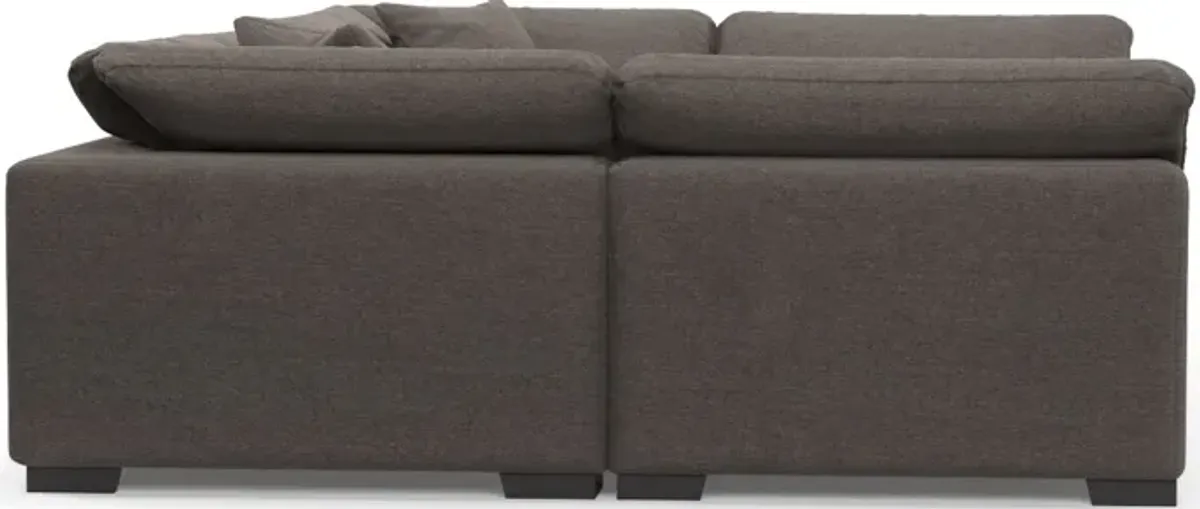 Plush Core Comfort Eco Performance Fabric 6-Piece Pit Sectional - Presidio Steel